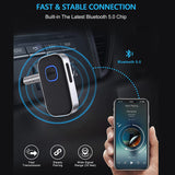 J22 Bluetooth Receiver AUX Wireless Bluetooth 5.0 Car Adapter Portable Wireless Audio Adapter 3.5mm Aux with Microphone