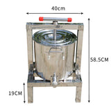 10L Manual Stainless Steel Beekeeping Equipment Tools Paraffin Wax Press hine Honey Rolling Mill NE