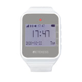 TD108 White Watch Receiver English Portuguese Russian Three Language Restaurant Service