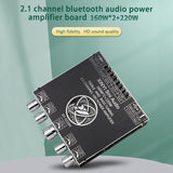XY-S220H Power Amplifier Board - 2.1 Dual-Channel with Bluetooth