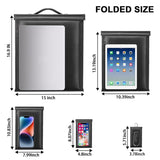 5Pack Anti-Tracking Waterproof Fireproof Bag with Handle - For Laptops, Phones & Car Keys - Durable RFID Signal Blocker Pouch