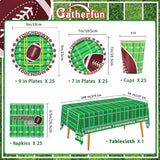 101 PCS Themed Tableware Set Green Perfect For Football Game Or Birthday Party
