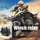 Auto Car Electromagnetic Solenoid Relay Contactor Winch Rocker Switch Thumb For ATV/UTV Universal 12V 250A
