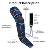 2024 Hot Sale Electric Air Compression Leg Massage hine with Heat for Circulation and Pain