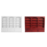 1/12 Scale Miniature Display Cabinet Dolls House Mini Furniture Glass Bookcase