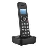 Cordless Phone Caller ID/Call Waiting 1.6 inch Backlight LCD 3 es Screen Display Rechargeable Batteries Support 16 Languages