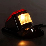 Top-2X Universal Motorcycle Light Bulb Mount Plate Turn Signal Rear Tail Brake Stop Lamp For Choppers Cruisers Classic