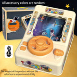 Astronaut Racing Challenge Adventure Game Machine Sound Simulation Driving Steering Wheel Puzzle Toy Gift