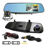 Dual Lens Automobile Data HD 1080P 4.3 Inch Car Recorder 170 Degree Wide Angle Auto Video Camera Motion Detection