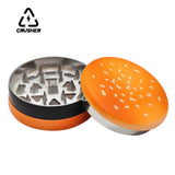 CRUSHER Hamburger Cigarette Mill Grinder 3 Layers Tobacco Herb Grinders Diameter 55mm Herbal Crusher for Smoking Accessories
