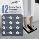 1pc Fat Weight Scale, Smart Digital LED Weight Scale With Fat Measure, Body Weighing Scale, Smart Phone App, Unit:KG/LB