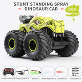2023 New Dinosaur 6WD Sound And Light Jet Off-road Remote Control Stunt Car Children's Toy Birthday Gift