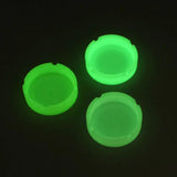 Eco-Friendly Silicone Soft Round Ash Tray PLuminous Portable Fluorescent Ashtray Anti-Scalding Cigarette Holder