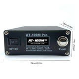 AT100M Pro 1.8mhz-30mhz Power Meter 100W Shortwave Antenna Tuner Support Morse Code Exerciser for HF Radio