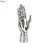 1PCS Right Hand Hand Mannequin Electroplated Model Clothing Shop Window Jewelry Display Women Gloves Jewelry Model Stand