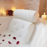 3D mesh with suction cup bathtub non slip washable pillow, bathroom shower pillow