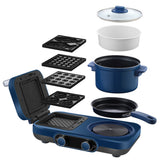 3 in 1 automatic breakfast maker, detachable plate, frying pan