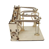 3D Wooden Puzzle Marble Run Rotating Track Mechanical Gears Constructor Engineering Kits For Adults Teens Kids Toy Gifts