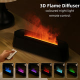 1pc, Colorful Flame Fire Diffuser Humidifier With Remote Control, For Large Room, Bedroom, Office