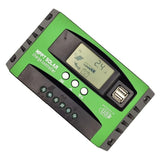 MPPT Solar Charge Controller 12V 24V Dual USB LCD Display Auto Cell Panel Charger Regulator with Load 30A 40A 50A 60A 80A 100A