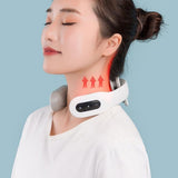 Electric Heated Neck Massager 4 Heads Hot Compress 6 Modes 20 Gears Neck Muscle Massage Machine