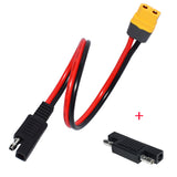30cm to XT60 Connector 14AWG Cable with SAE Reverse Adapter for Portable Power Station & Solar Generator
