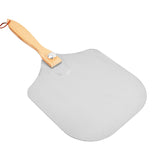 1PCS Aluminum Pizza Shovel Long Wood Handle Pizza Peel Shovel Kitchen Tool Pizza Lifter Cake Baking Cooking Accessory