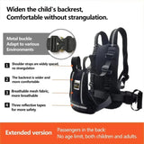 Adjustable Safety Belt Child Reflective Rear Seat Grab Handle Strap Motorcycle Breathable Harness Anti-Drop