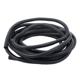 20 Ft Split Wire Loom Conduit Polyethylene Tubing Black Color Sleeve Tube 10mm inner diameter