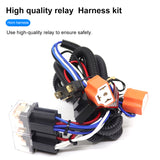 Universal H4 Relay Kit LED Headlight Brightener Wiring Harness 12V 24V Modification With 25A Fuse Ceramic Socket
