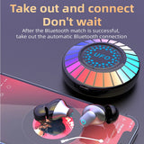 Bluetooth 5.3 Earphones Charging Box Wireless Headphone Stereo Wireless Headset with Mic Sports Waterproof Earbuds RGB Light