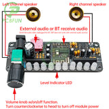 DC5V 5W Pam8406 Speaker Amplifier Board Module Kit Dual Channel Stereo Sound Cord Bt Level Indicator Light Diy Loose Parts