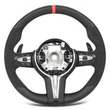 Car Steering Wheel Good Hand Feeling Modification Steering Wheel Finger  Nappa Leather Suede for F10 F12  F06 M Sport