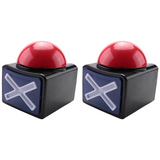2PCS Answer , Alarm Sound Play Button with Light Trivia Quiz Got Talent Buzzer Game Toys