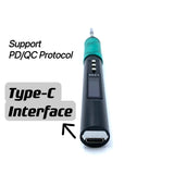 L245 65W Digital Pen Portable Electric Soldering Iron Aluminum Alloy CNC Shell QC PD Type-C for JBC245 Black