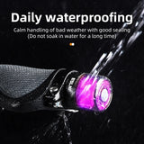 ESLNdjustable Handlebar End Bicycles - Waterproof Safety Warning Lights for Night Riding Mountain
