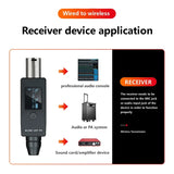 UHF Wireless Converter XLR Transmitter and for Dynamic Microphone Guitar Receiver Transmission Adapter