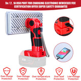 40W 4200LM Cordless LED Work Light Flashlight Outdoor Spotlight with USB Port for Milwaukee//18V Li-ion Battery