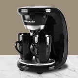 220V 450W household electric steam drip fully automatic dual cup hine, dual-use American coffee and te