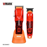 NEW WMARK NG-604 kit Professional Clipper Hair Trimmer 2 in 1 7000RPM+6500RPM With LED Display，with charge stand