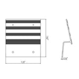 Aluminum Alloy Plate metal Ramp Kit For Trailers Pickup Truck Tailgate ATV Loading Ramps for Lawn Mower Car Truc