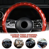 Non Slip Breathable Carbon Fiber Steering Wheel Sleeve Protector Cover Car Accessories For Women