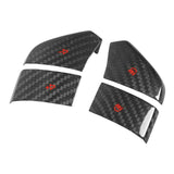 Steering Wheel Button Decor Wearproof Carbon Fiber Steering Wheel Switch Button Trim Stylish Easy Installation for Cars