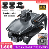 New Professional with 3-Axis Gimbal FPV Aerial Aircraft Laser Obstacle Avoidance EIS Anti-shake Camera GPS RC Drone