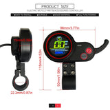 36V 48V 1000W/1500W 35A Bike Controller with LCD Display Thumb Throttle for Ebike Electric Scooter