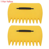 1 Pair Garden Yard Leaf Scoops Leaf Grabbers Collector Grabs Grass Leaves Pick Up Hand Leaf Rakes For Garden Leaf Rubbish