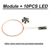 0~70mm USB 5V Wireless Power supply Transmitter Coil Charging Module 10pcs Led receiver lamp lighting Light Bandai am Model