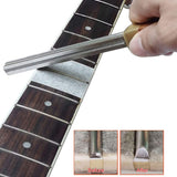 Portable Fret Dressing Metal File Edges Wooden Handle Repair Maintenance Luthier Tool Guitar Parts