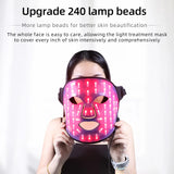 Therapy 4 Color Light Red Blue Facial Skin Rejuvenation Rechargeable Home Use LED Mask Face Beauty Care