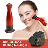 Electric Massager Bian Heating Face Massage For Neck Tighten Lift Facial Skin Energy Stone Needle Warm Guasha